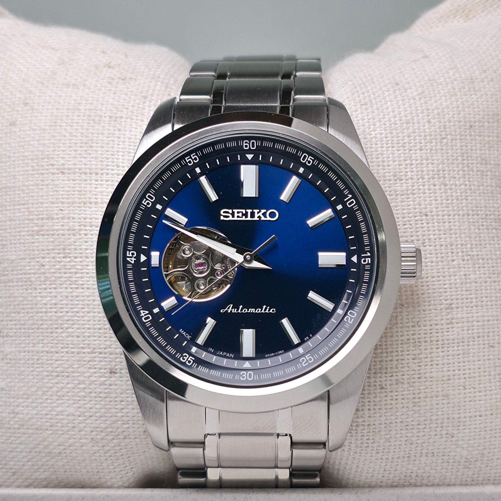Seiko Automatic "Open Heart" (Esfera Azul)