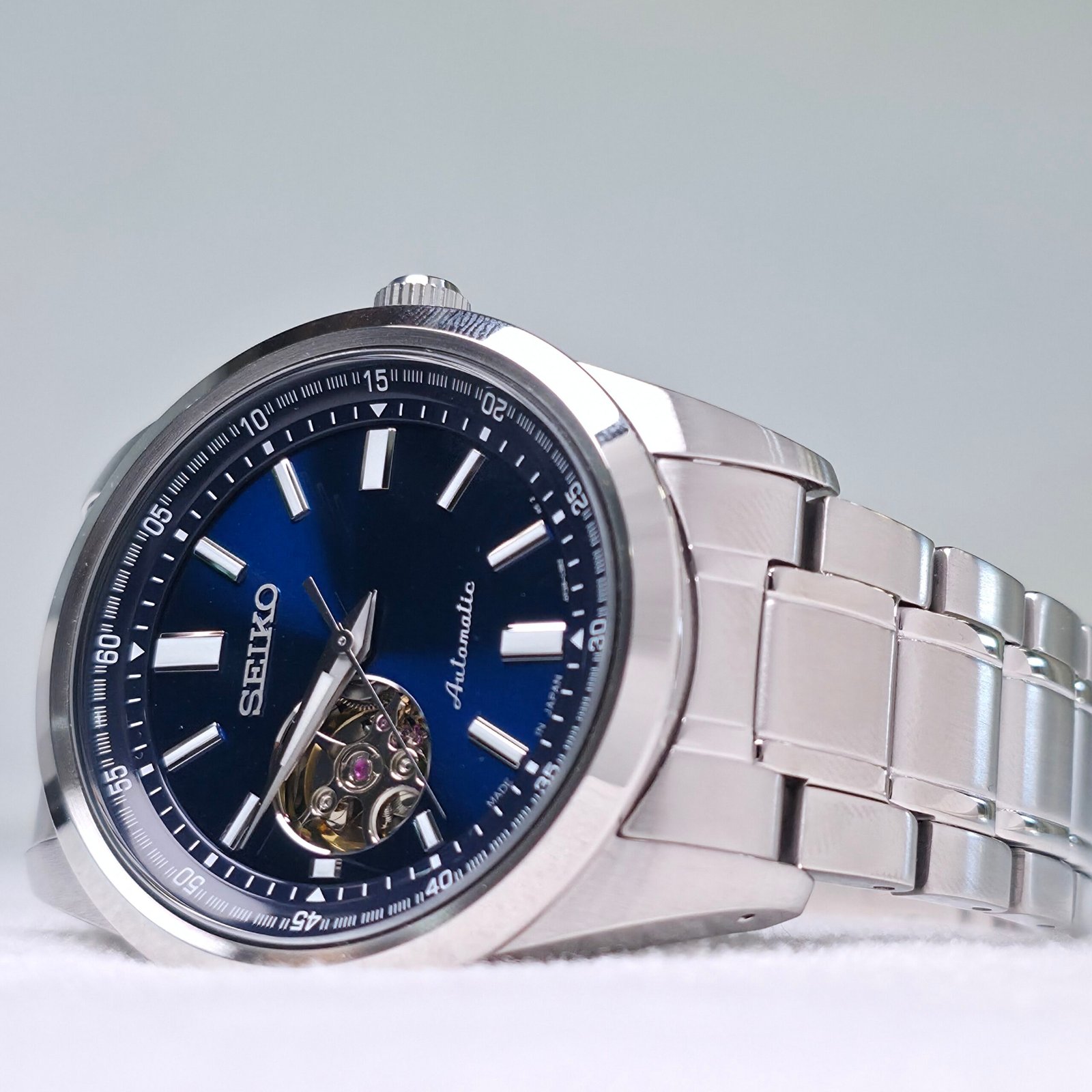 Seiko Automatic "Open Heart" (Esfera Azul) - Imagen 9