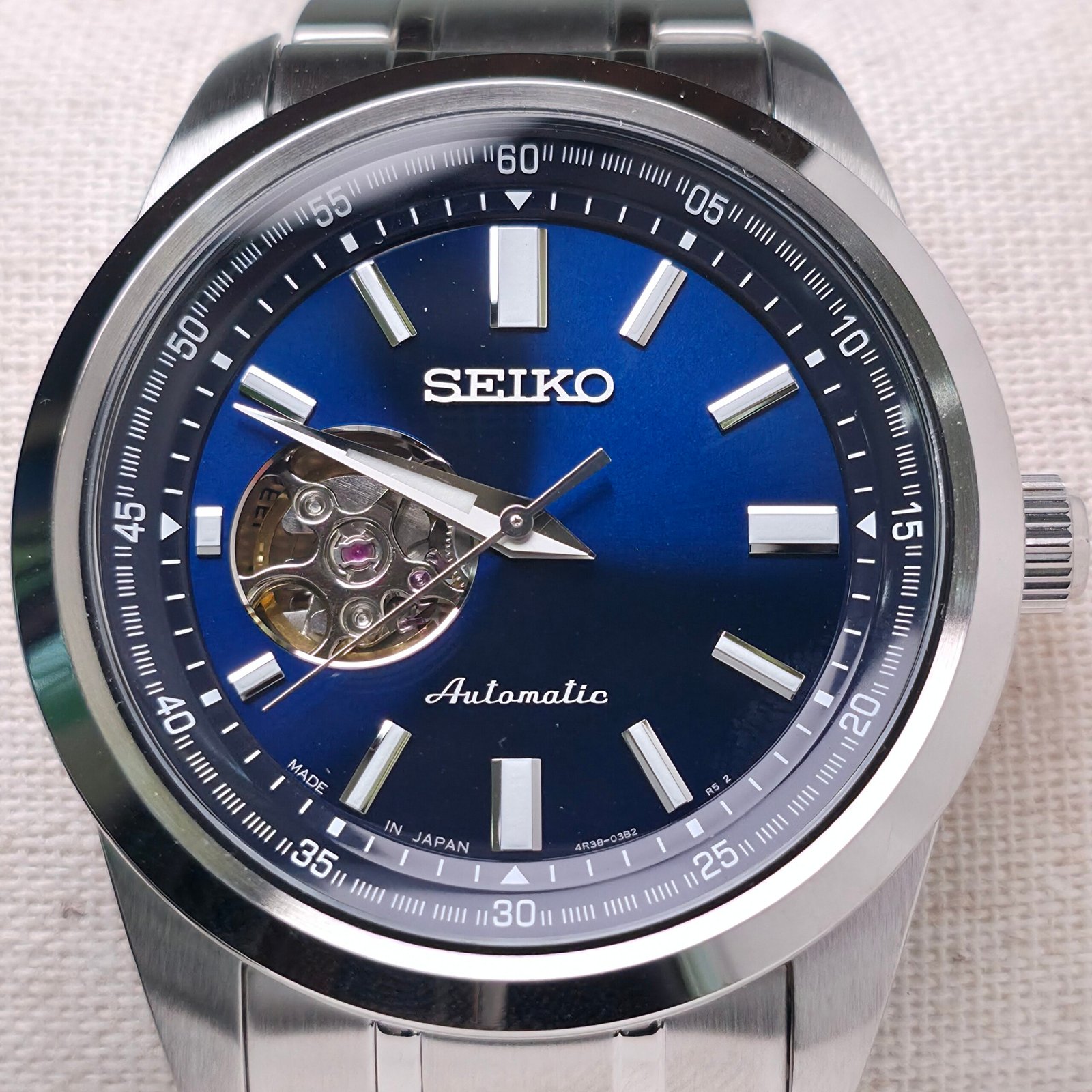 Seiko Automatic "Open Heart" (Esfera Azul) - Imagen 10