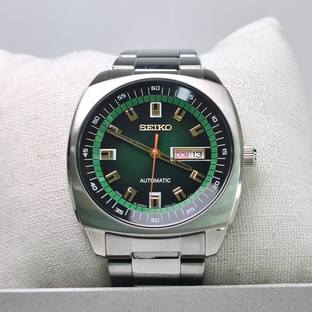 Seiko 5 Automatic (Estilo Vintage Retro / Esfera Verde Esmeralda)