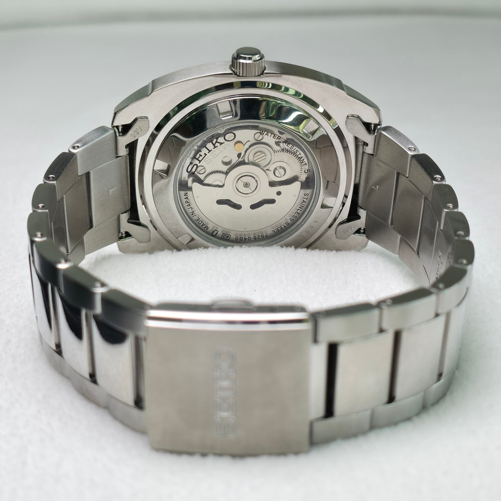 Seiko 5 Automatic (Estilo Vintage Retro / Esfera Verde Esmeralda) - Imagen 5