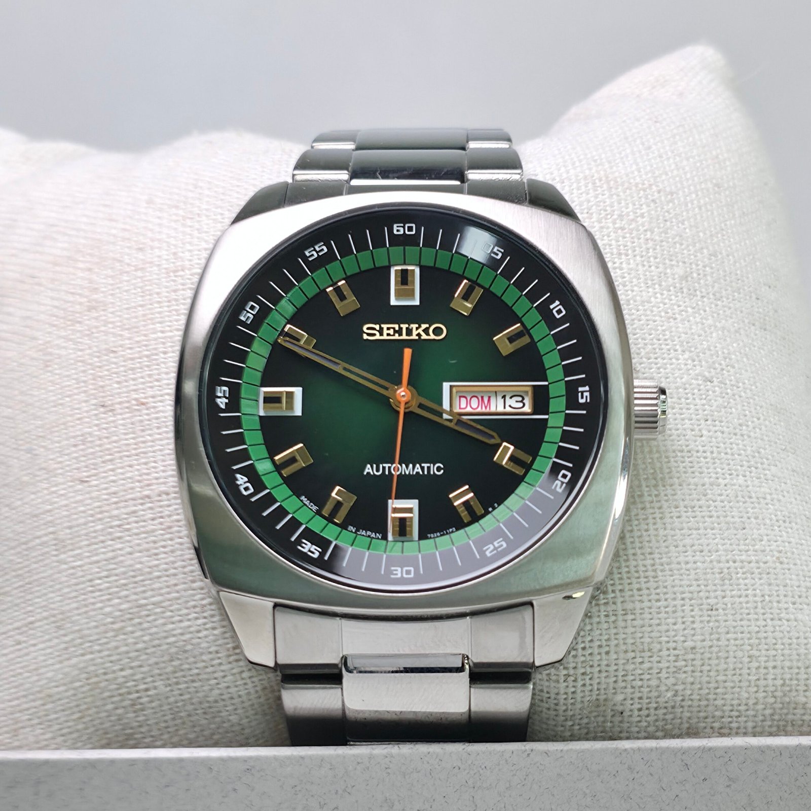 Seiko 5 Automatic (Estilo Vintage Retro / Esfera Verde Esmeralda)
